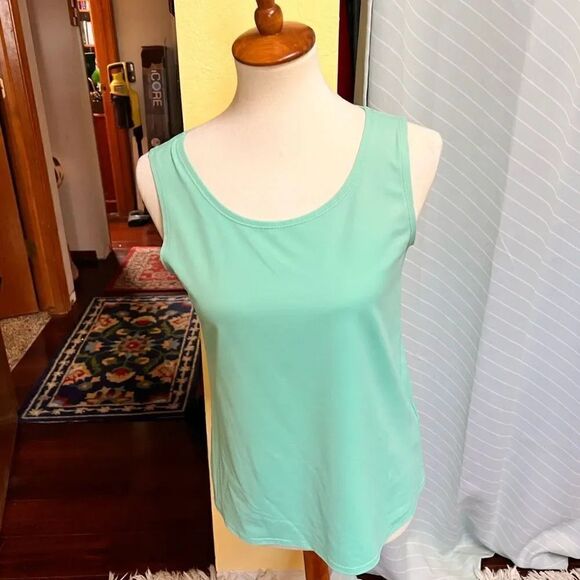 EUC Ruby Red Mint Green Tank Top Size Small #YC7 - Picture 5 of 7